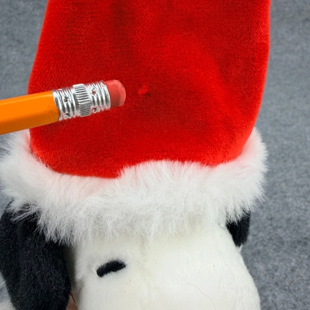 Aurora Peanuts Snoopy Santa Hat Christmas Plush 6
